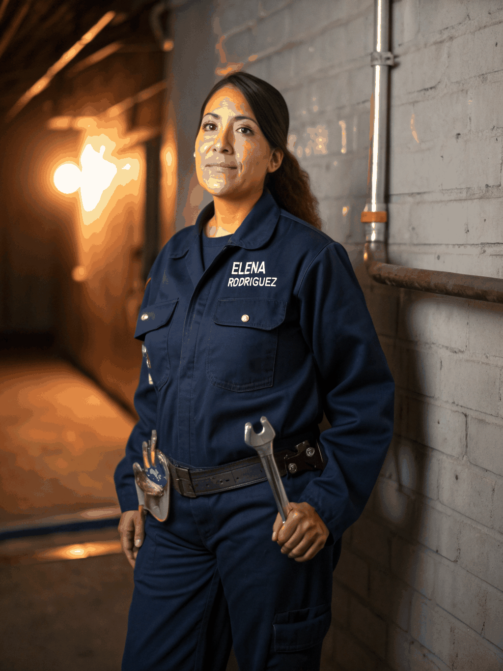 Elena Rodriguez installing a modern faucet fixture